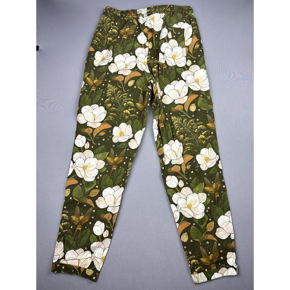 Morning Witch Women's S Magnolia Goldenrod Trousers Floral Whimsygoth Pants - Picture 10 of 10